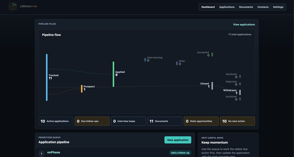 Building JobHunt OS: A Local-First Command Center for the Job Search